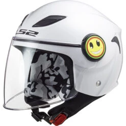 Policarbonato Casco Bimbo Ls2 Of602 Funny Solid Bianco