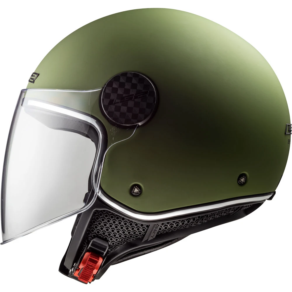 Policarbonato Ls2 Sphere Lux Of558 Solid Verde Militare Opaco - immagine 2