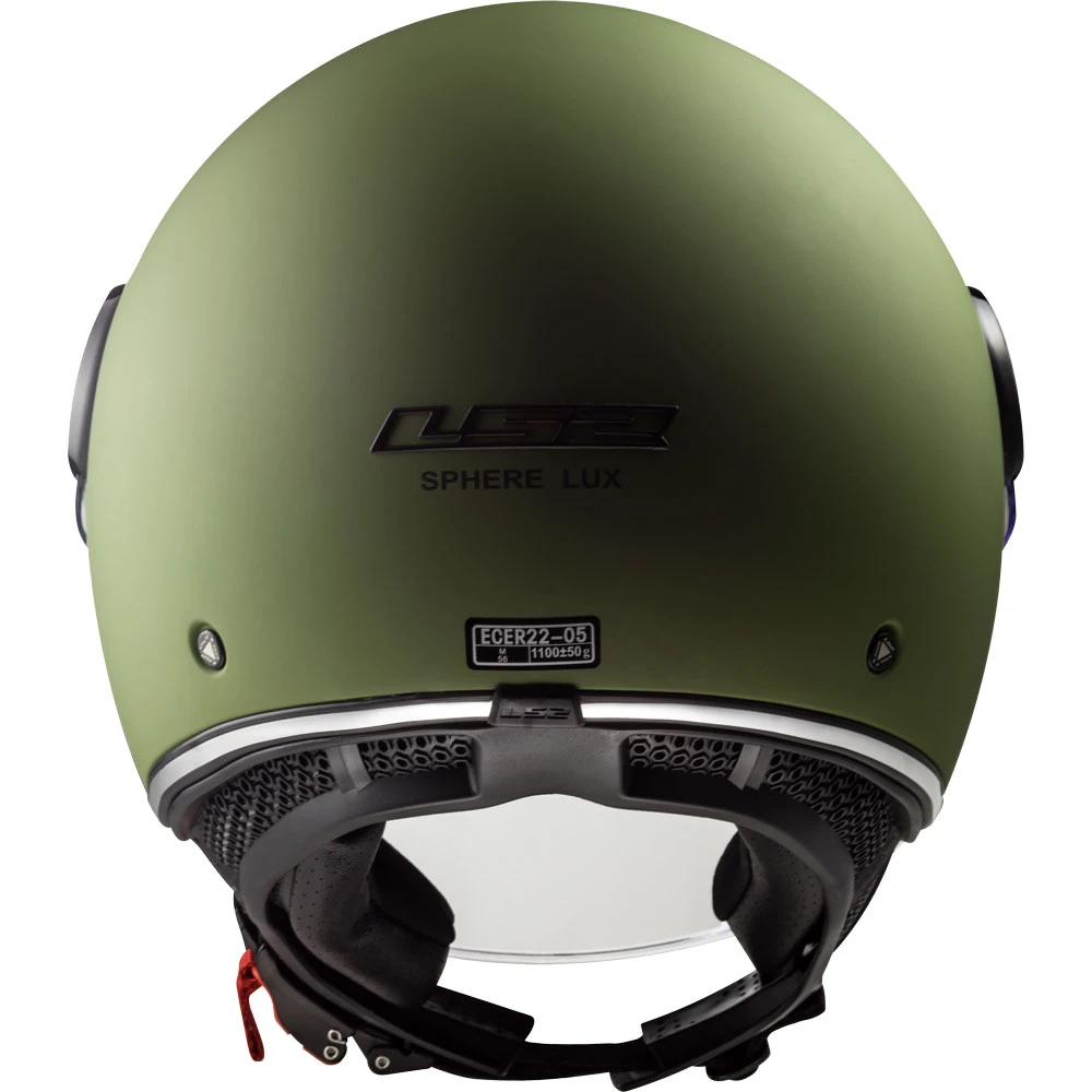 Policarbonato Ls2 Sphere Lux Of558 Solid Verde Militare Opaco - immagine 3