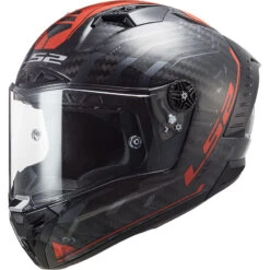 Fibra Casco Ls2 Ff805 Thunder Carbon Sputnik 06 Rosso