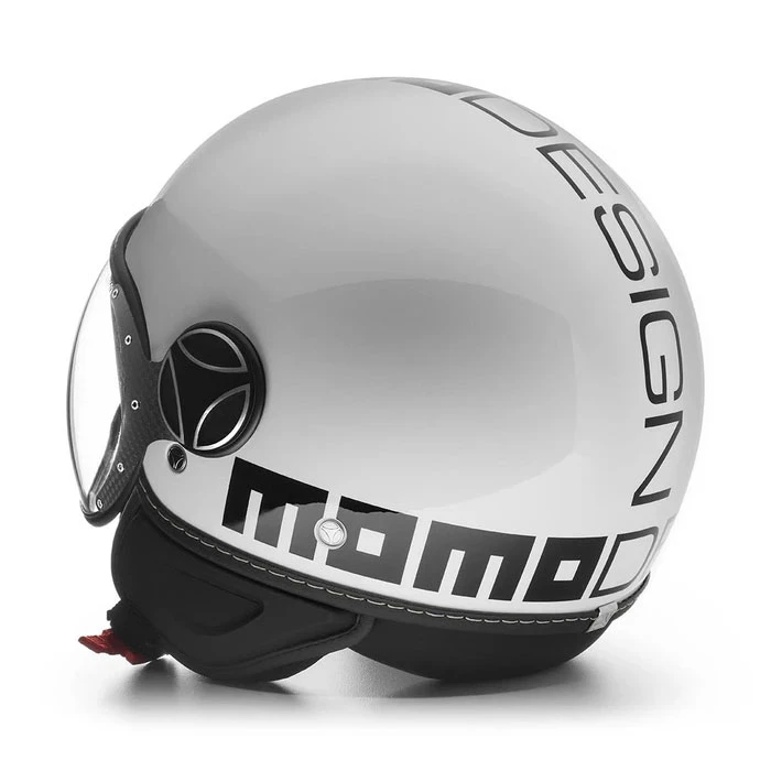 Momodesign Policarbonato Casco Jet Momo Design Fgtr Evo Bianco Quarzo - immagine 2
