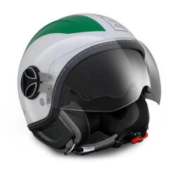 Momodesign Fibra Casco Momo Design Avio Verde Bianco Rosso