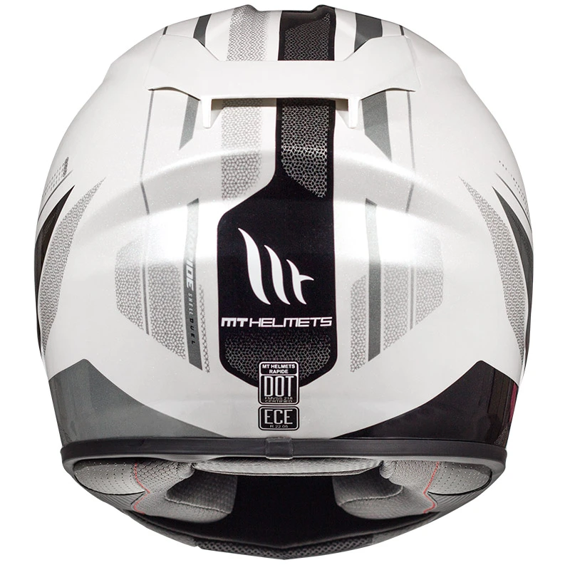 Fibra Mt Helmets Rapide Duel D7 Bianco Argento - immagine 3