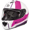 Fibra Mt Helmets Rapide Duel H9 Bianco Rosa