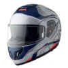 Policarbonato Casco Mt Helmets Atom Sv Skill A0 Blu Grigio