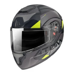 Policarbonato Casco Modulare Mt Helmets Atom Sv W17 B2 Grigio