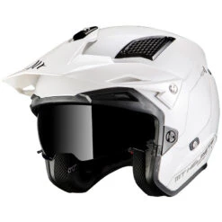 Trial Casco Mt Helmets District Sv Solid A0 Bianco