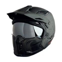 Mentoniera Removibile Mt Helmets Streetfighter Sv Darkness A2 Nero Opaco