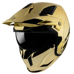 Mentoniera Removibile Mt Helmets Streetfighter Sv Chromed A9 Oro