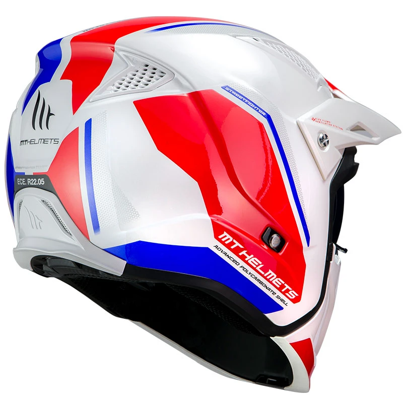 Mentoniera Removibile Mt Helmets Streetfighter Sv Twin B7 Bianco Pearl - immagine 3