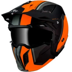 Mentoniera Removibile Mt Helmets Streetfighter Sv Twin C4 Arancio Fluo