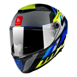 Policarbonato Casco Mt Helmets Thunder 4 Sv Ergo E17 Blu