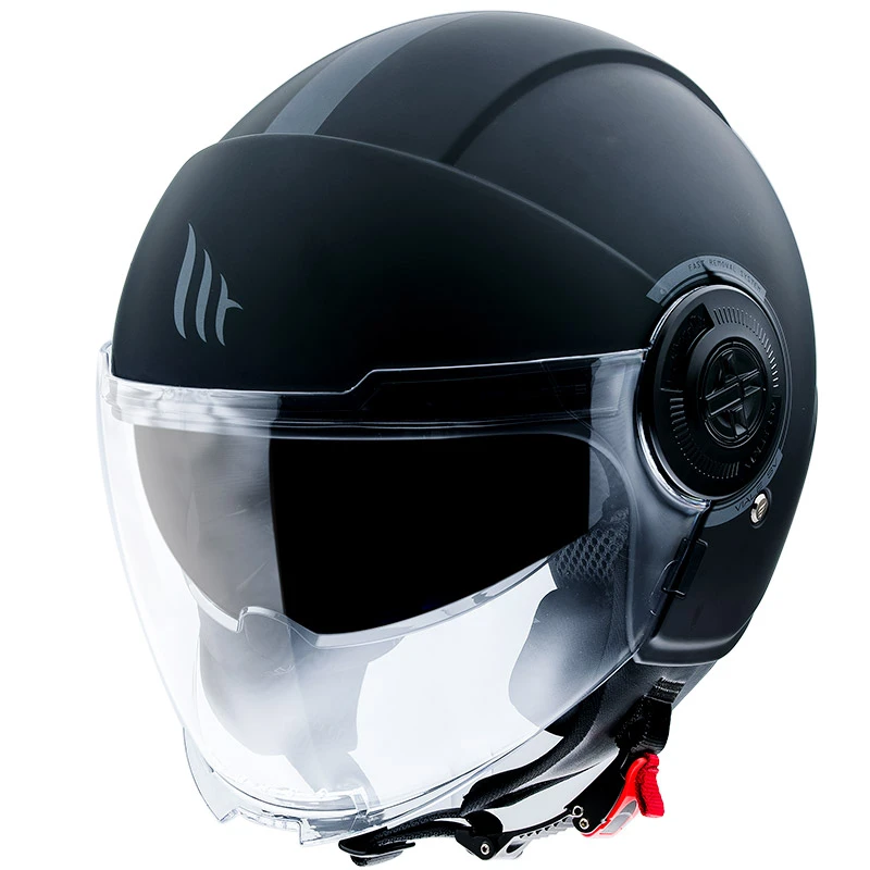 Policarbonato Casco Mt Helmets Viale Sv Solid A1 Nero Opaco