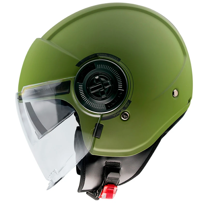 Policarbonato Casco Mt Helmets Viale Sv Solid A6 Verde Opaco - immagine 2