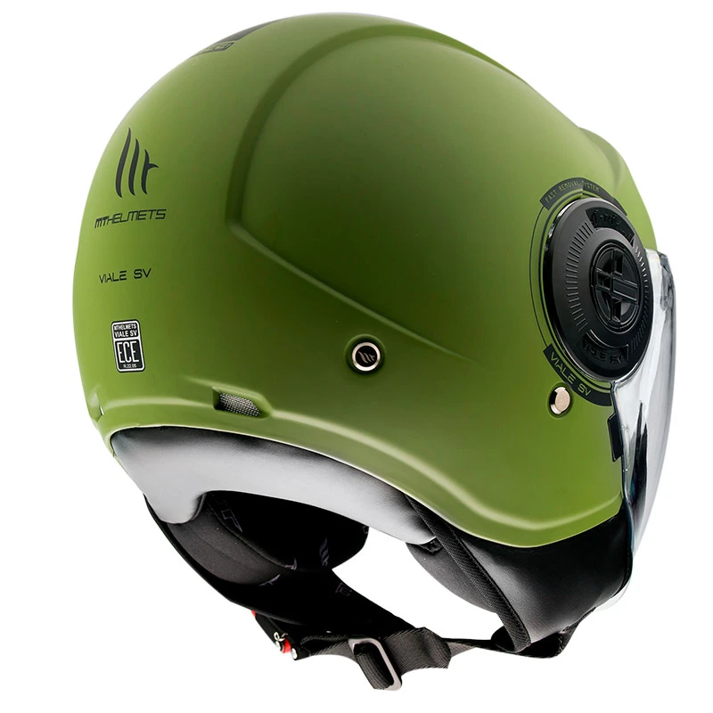 Policarbonato Casco Mt Helmets Viale Sv Solid A6 Verde Opaco - immagine 3