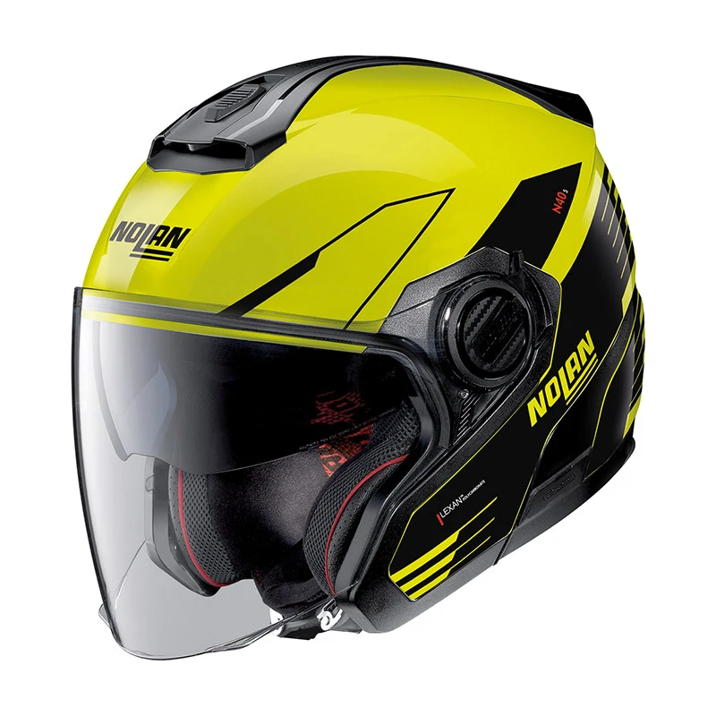 Policarbonato Casco Nolan N40.5 Zefiro N-com Led Giallo