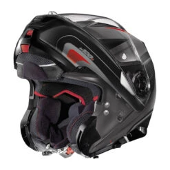 Policarbonato Casco Nolan N100.5 Orbiter N-com Grigio Rosso