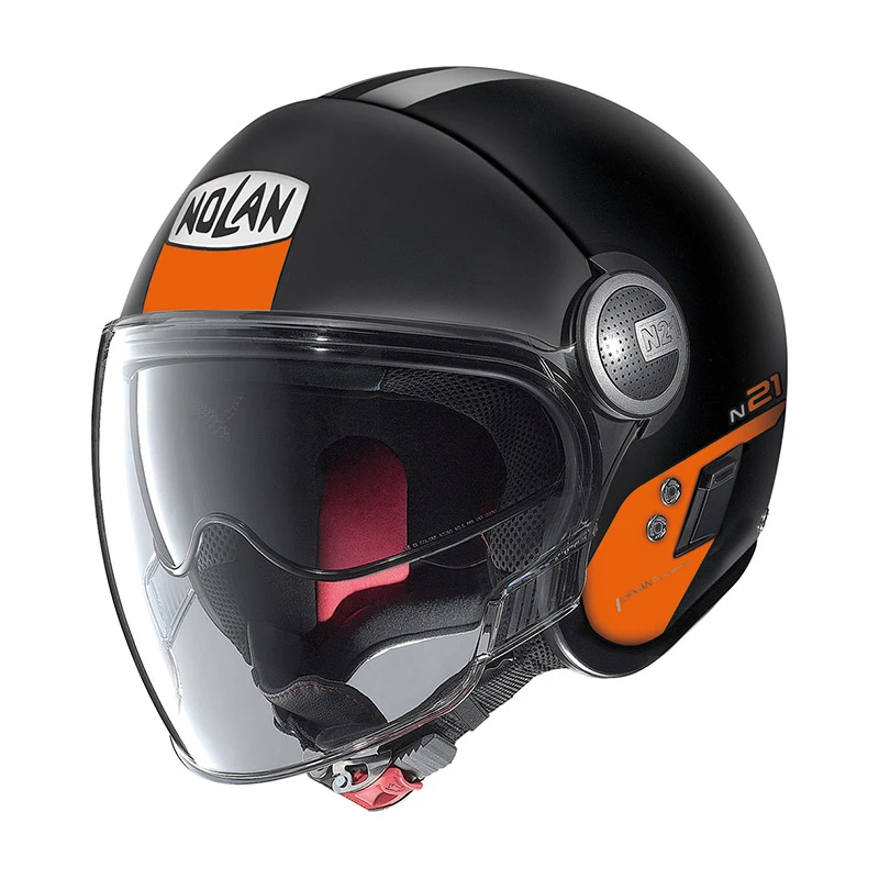 Policarbonato Casco Nolan N21 Visor Agility Nero Arancio