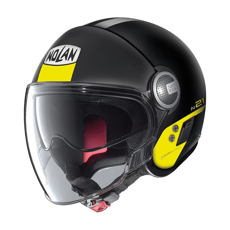 Policarbonato Casco Nolan N21 Visor Agility Nero Giallo