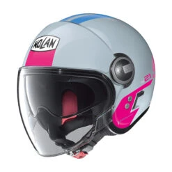 Policarbonato Casco Nolan N21 Visor Agility Zephyr Bianco Rosa