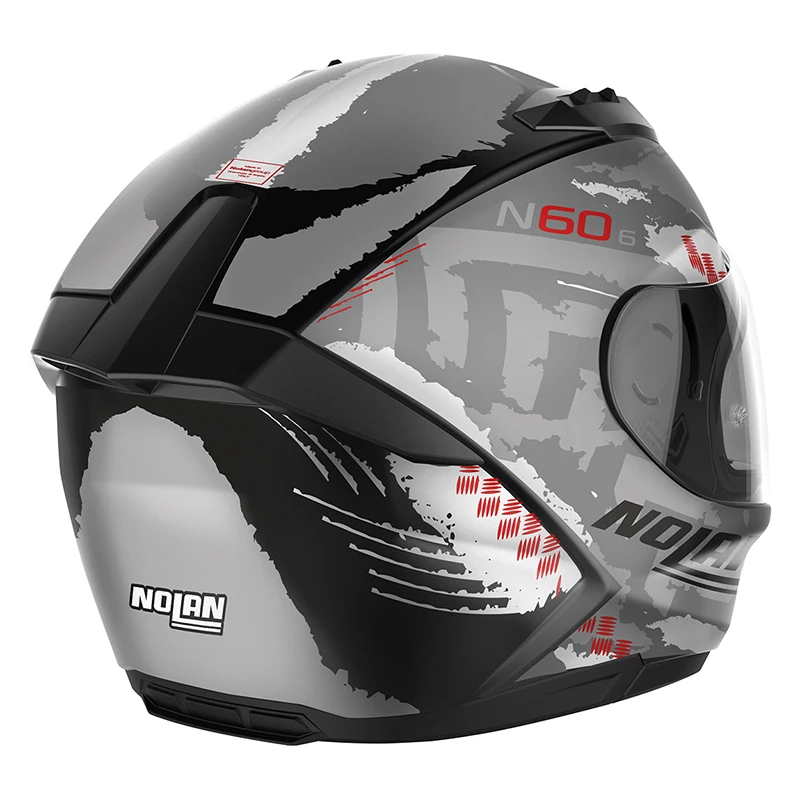 Policarbonato Casco Nolan N60.6 Wheelspin Nero Bianco - immagine 4
