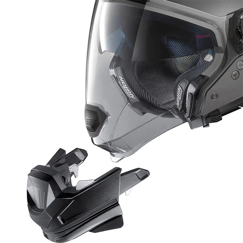 Mentoniera Removibile Nolan N70.2 Gt Classic N-com Nero - immagine 2