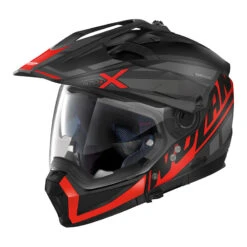 Mentoniera Removibile Nolan N70.2x Mirage N-com Nero Rosso