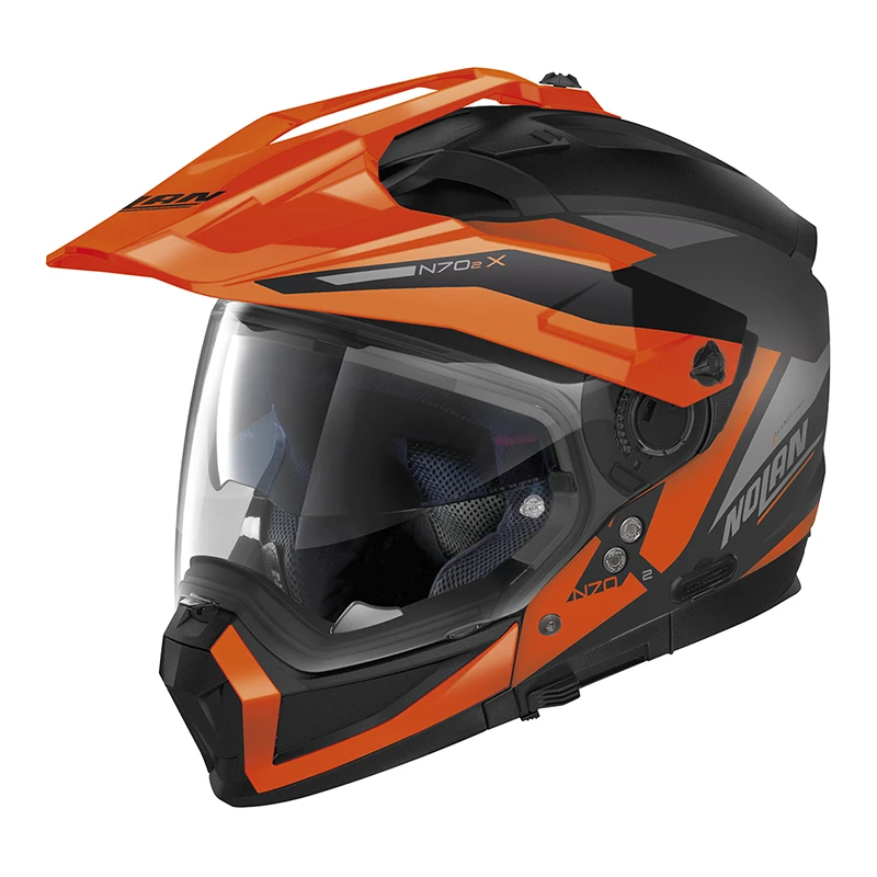 Mentoniera Removibile Casco Nolan N70.2x Stunner N-com Arancio