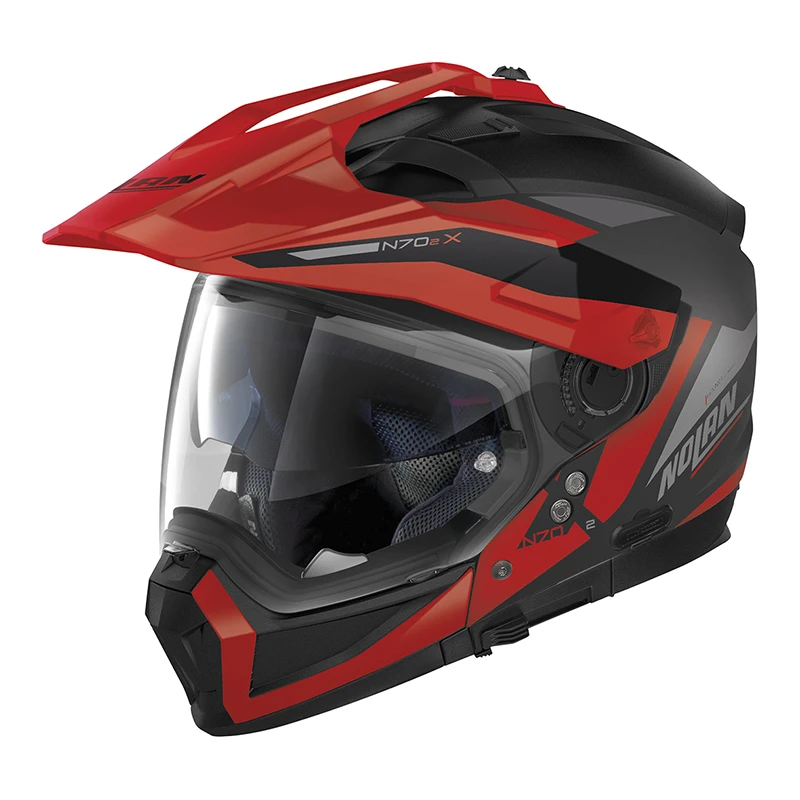 Mentoniera Removibile Casco Nolan N70.2x Stunner N-com Rosso