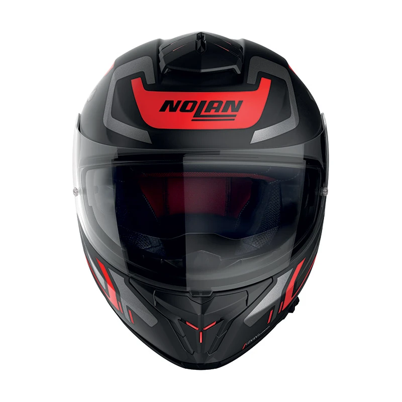 Policarbonato Nolan N80.8 Ally N-com Rosso Nero Opaco - immagine 3