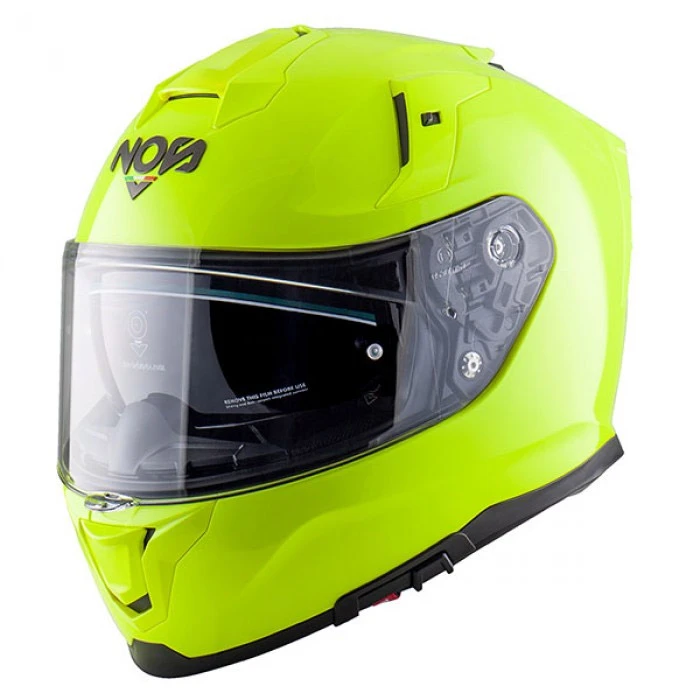 Policarbonato Casco Nos Ns 10 Giallo Fluo