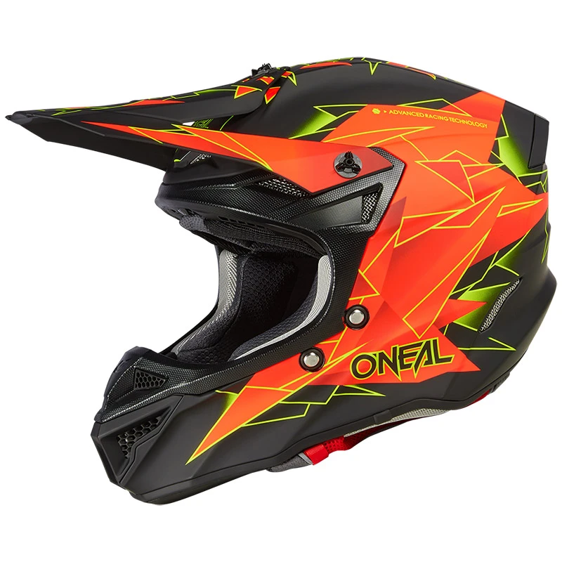 Oneal Fibra Casco O Neal 5 Srs Polyacrylite Surge V.23 Nero Rosso