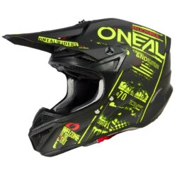 Oneal Fibra Casco O Neal 5 Srs Polyacrylite Attack V.23 Nero Giallo