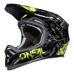 Oneal Downhill Casco Bici O Neal Backflip Zombie Nero Giallo