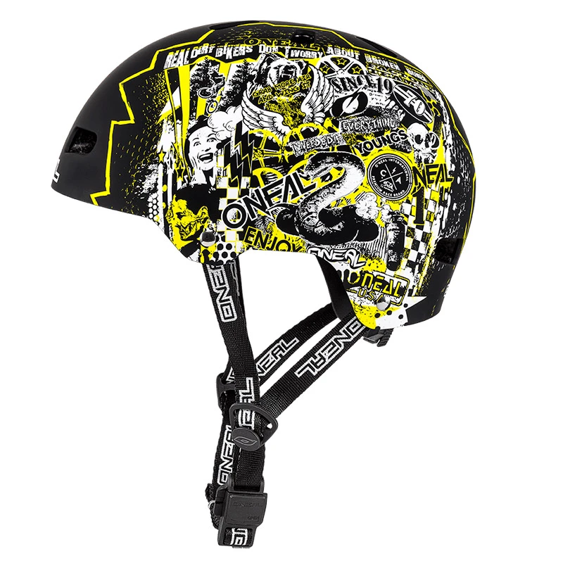 Oneal Mtb Casco Bici O Neal Dirt Lid Zf Rift Giallo