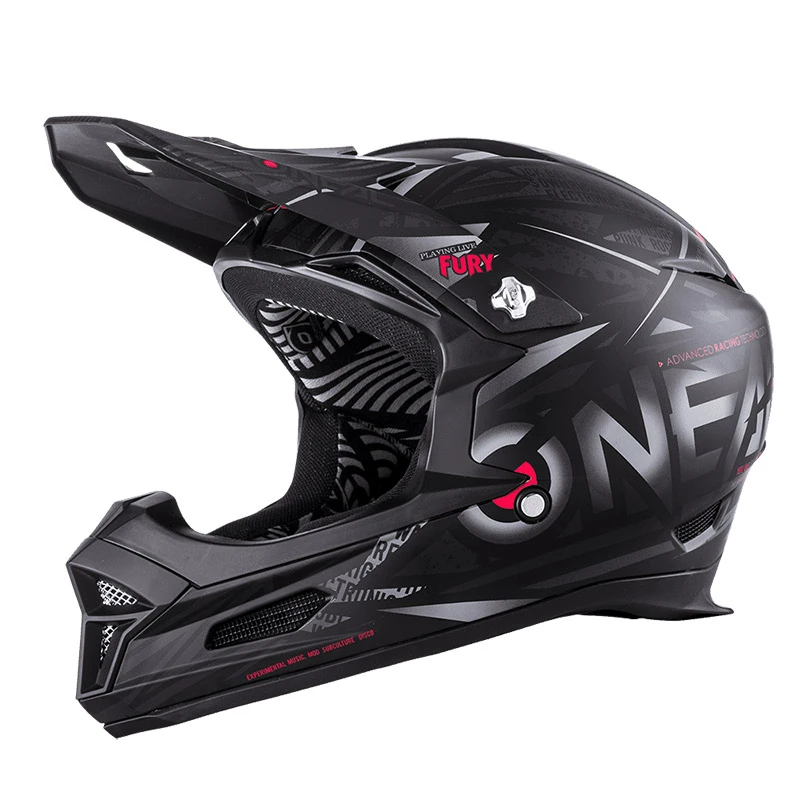 Oneal Downhill Casco Bici O Neal Fury Synthy Nero