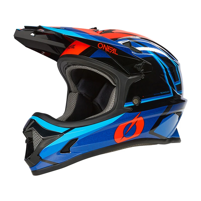 Oneal Downhill Casco Bici O Neal Sonus Split V.23 Blu Rosso