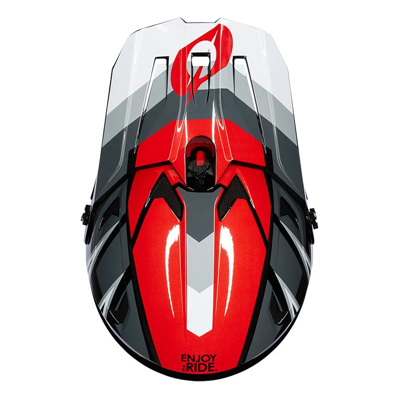 Oneal Downhill Casco Bici O Neal Sonus Split V.23 Grigio Rosso - immagine 2