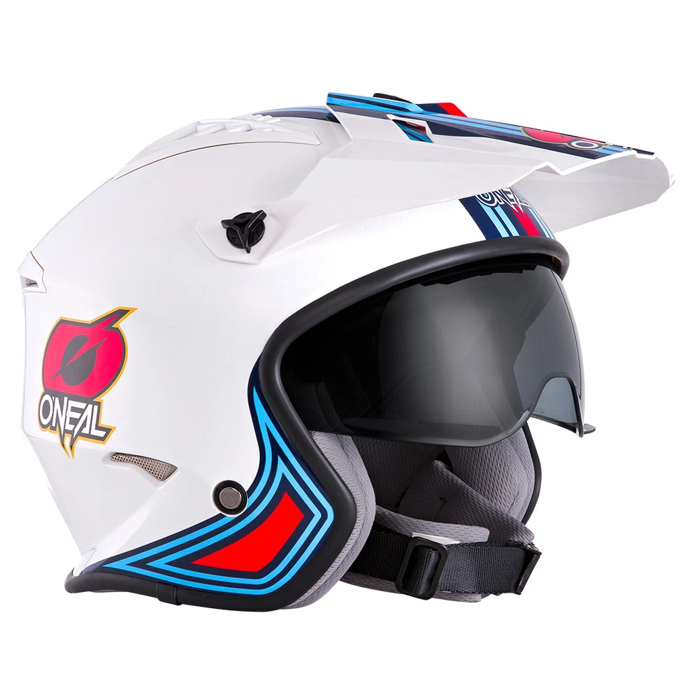 Oneal Trial Casco O'neal Volt Mn1 Bianco Rosso Blu - immagine 2