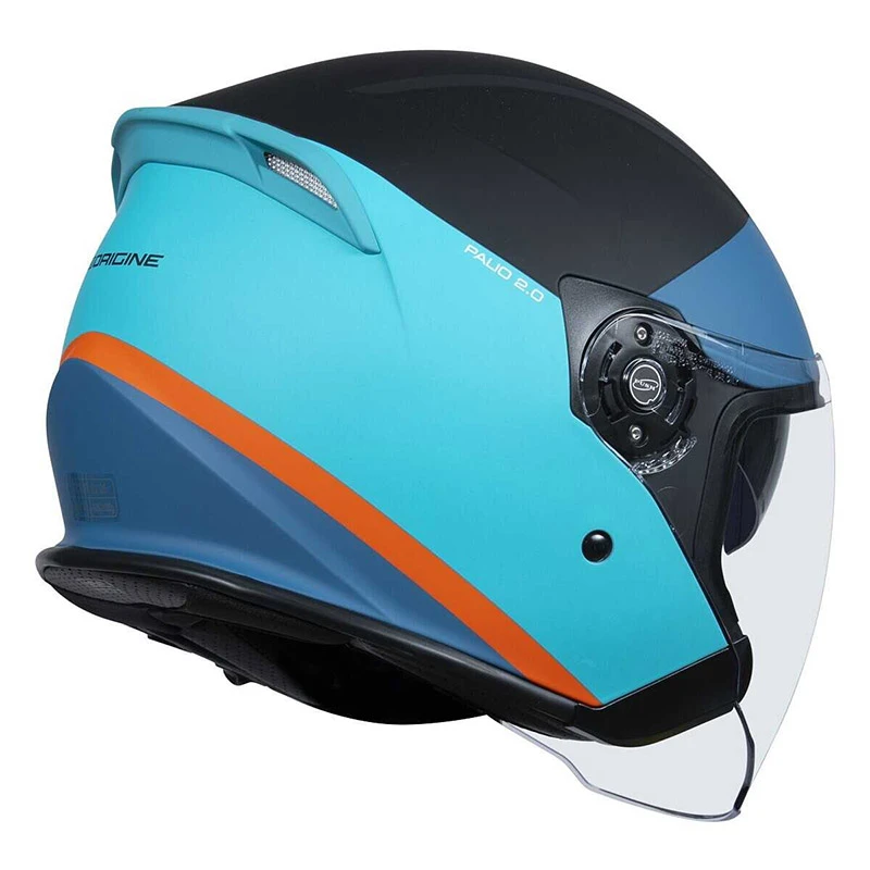 Policarbonato Casco Origine Palio 2.0 Scout Blu Opaco Nero - immagine 2