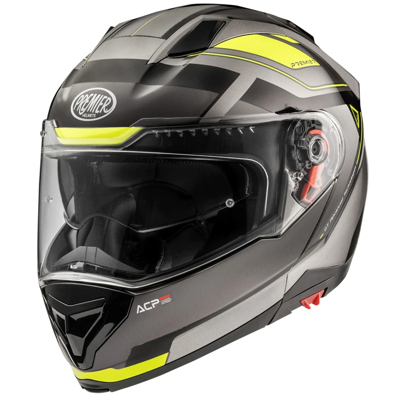 Premier® Policarbonato Casco Modulare Premier Delta Evo As Y 17 Giallo