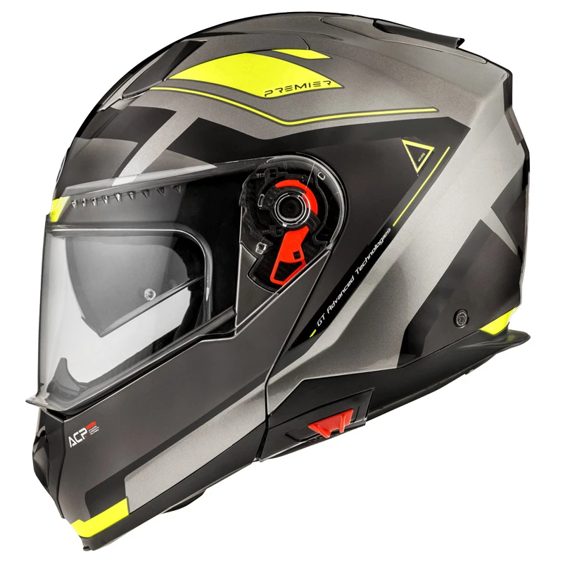 Premier® Policarbonato Casco Modulare Premier Delta Evo As Y 17 Giallo - immagine 2