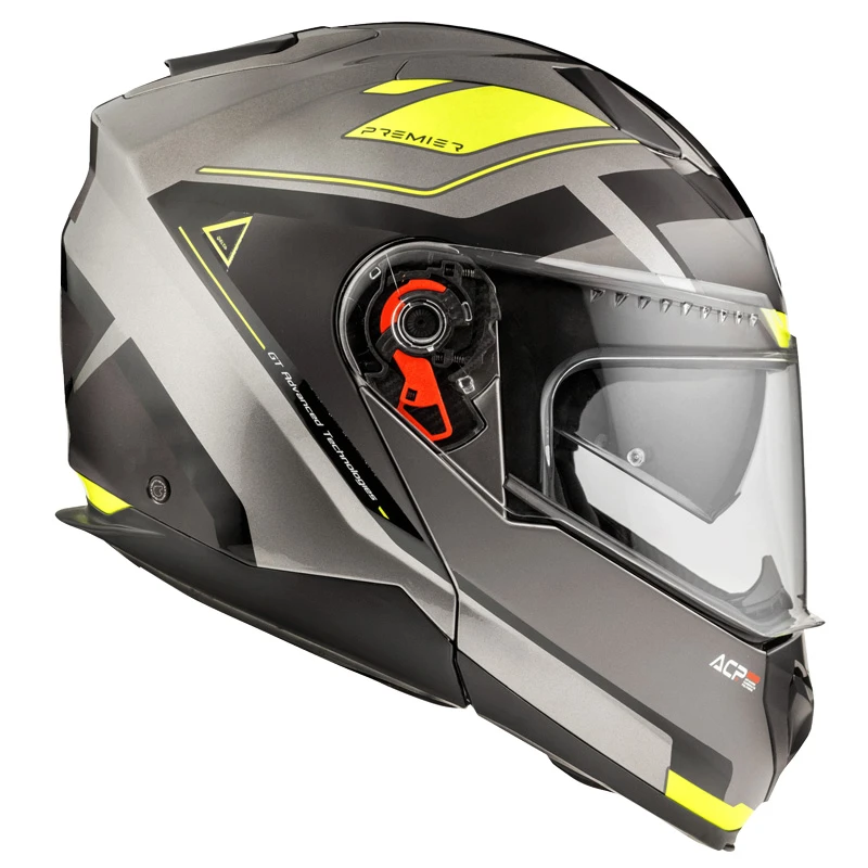 Premier® Policarbonato Casco Modulare Premier Delta Evo As Y 17 Giallo - immagine 3