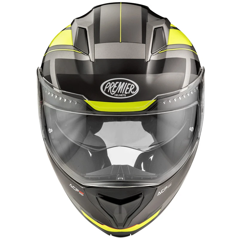 Premier® Policarbonato Casco Modulare Premier Delta Evo As Y 17 Giallo - immagine 4