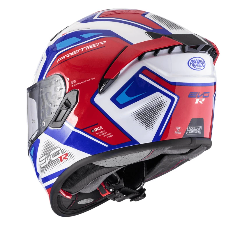 Premier® Fibra Casco Premier Evoluzione Rr 13 Blu Rosso Bianco - immagine 3