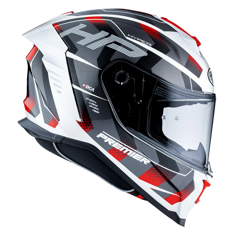 Premier® Fibra Casco Premier Hyper 22.06 Hp 2 Bianco Rosso Nero - immagine 2