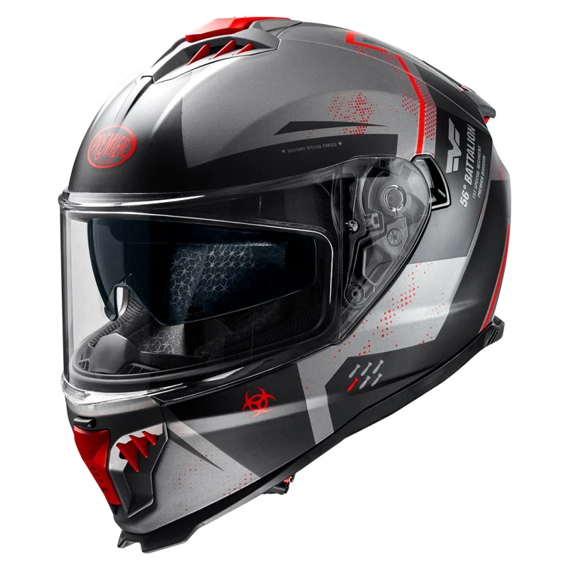 Premier® Policarbonato Casco Premier Typhoon Ba 17 Bm Rosso