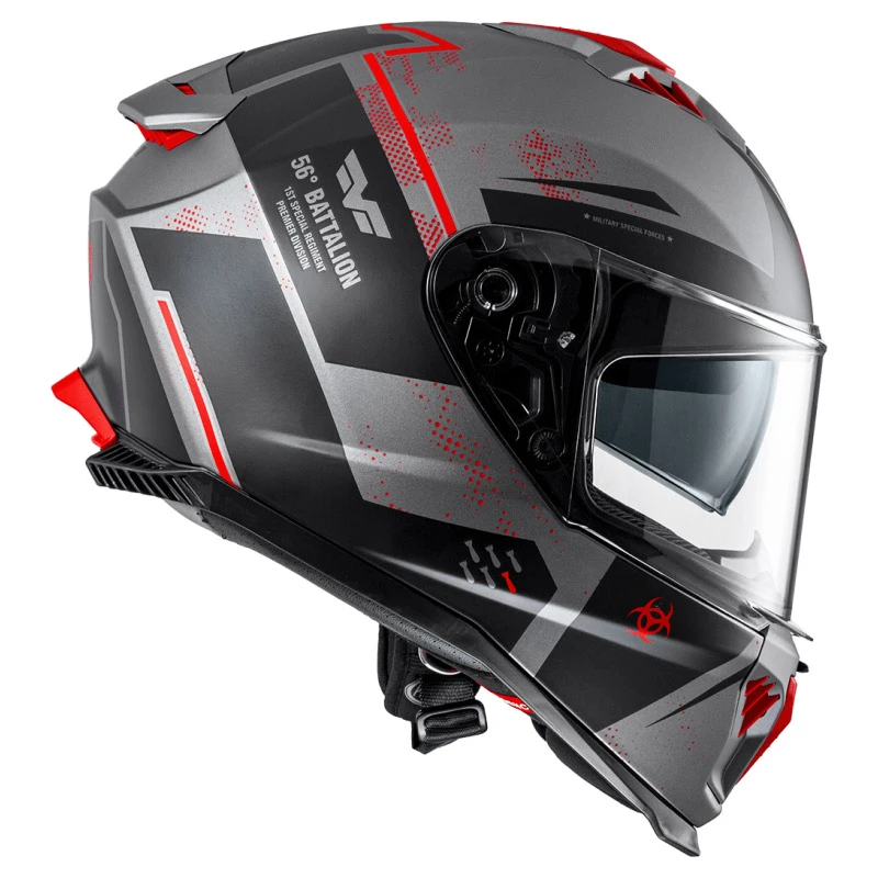 Premier® Policarbonato Casco Premier Typhoon Ba 17 Bm Rosso - immagine 3