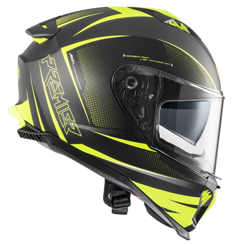 Premier® Policarbonato Casco Premier Typhoon Fr Y9 Bm Giallo - immagine 3