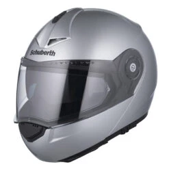 Fibra Casco Modulare Schuberth C3 Pro Grigio Lucido